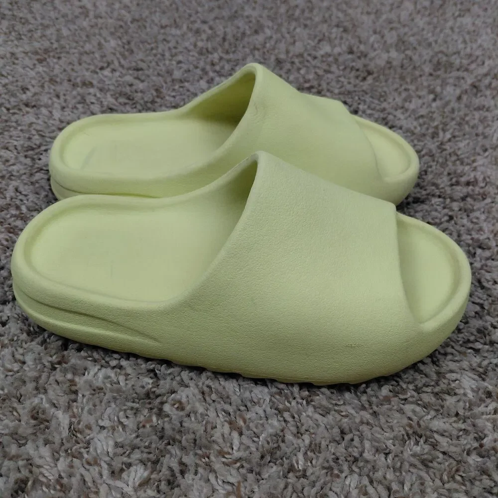 Yeezy Slide Green Glow Mens Size 8 Comfort Slides No Box